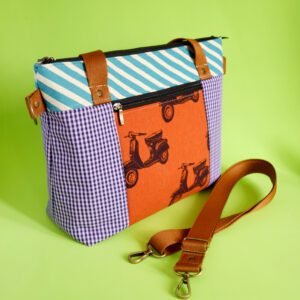 Alternative view of Bolsa modelo Raquel - tecidos japoneses