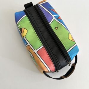 Estojo com dois zíperes