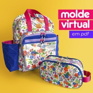 COMBO DE MOLDES - Mochila Graci + Estojo Gracinha