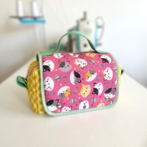 Estojo Maleta - com elástico para lápis e canetas