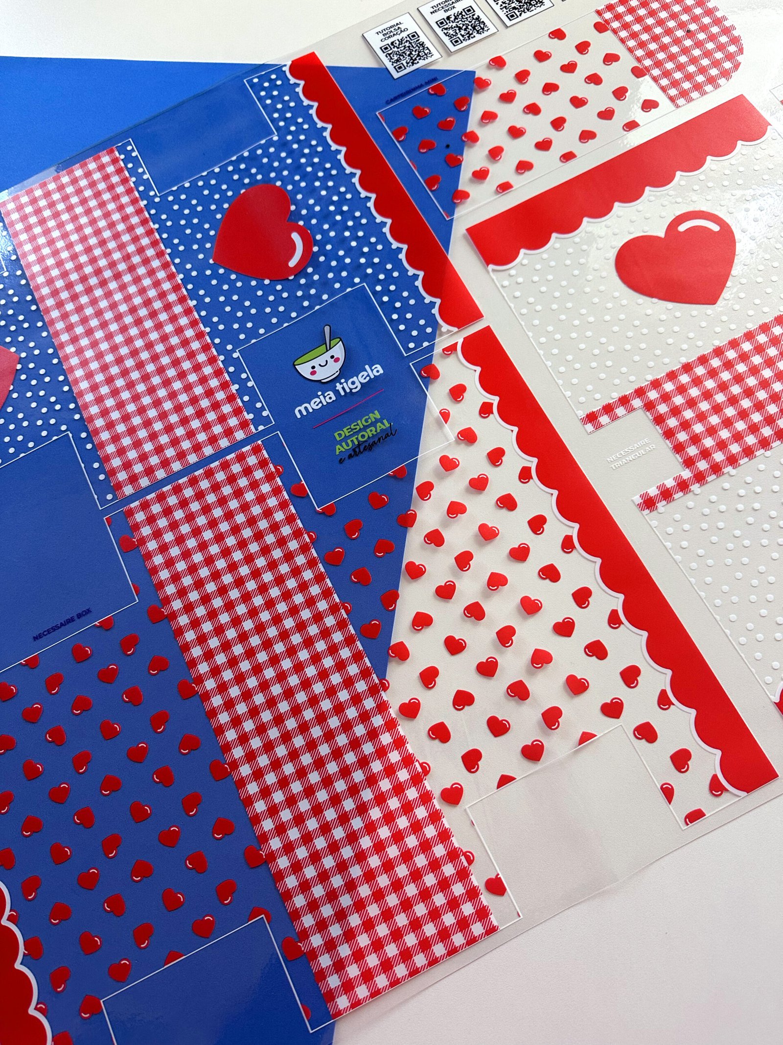 Plástico Estampado - Painel Bolsa Coração - Imagem 4