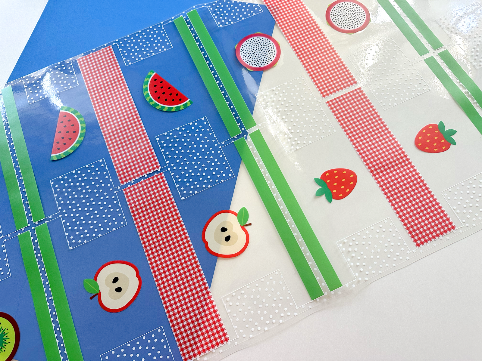 Plástico Estampado - Painel BOX MINI - Estampa frutas tropicais - Imagem 4