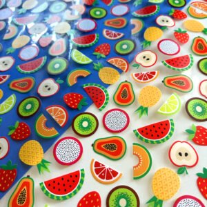 Plástico Estampado - Estampa Frutas tropicais