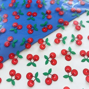 Plástico Estampado - Estampa Cerejas