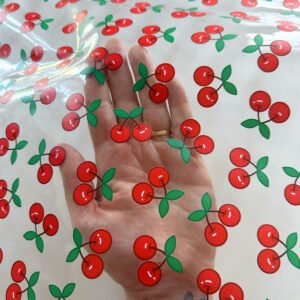 Alternative view of Plástico Estampado - Estampa Cerejas
