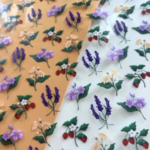 Plástico Estampado - Estampa Floral Vintage