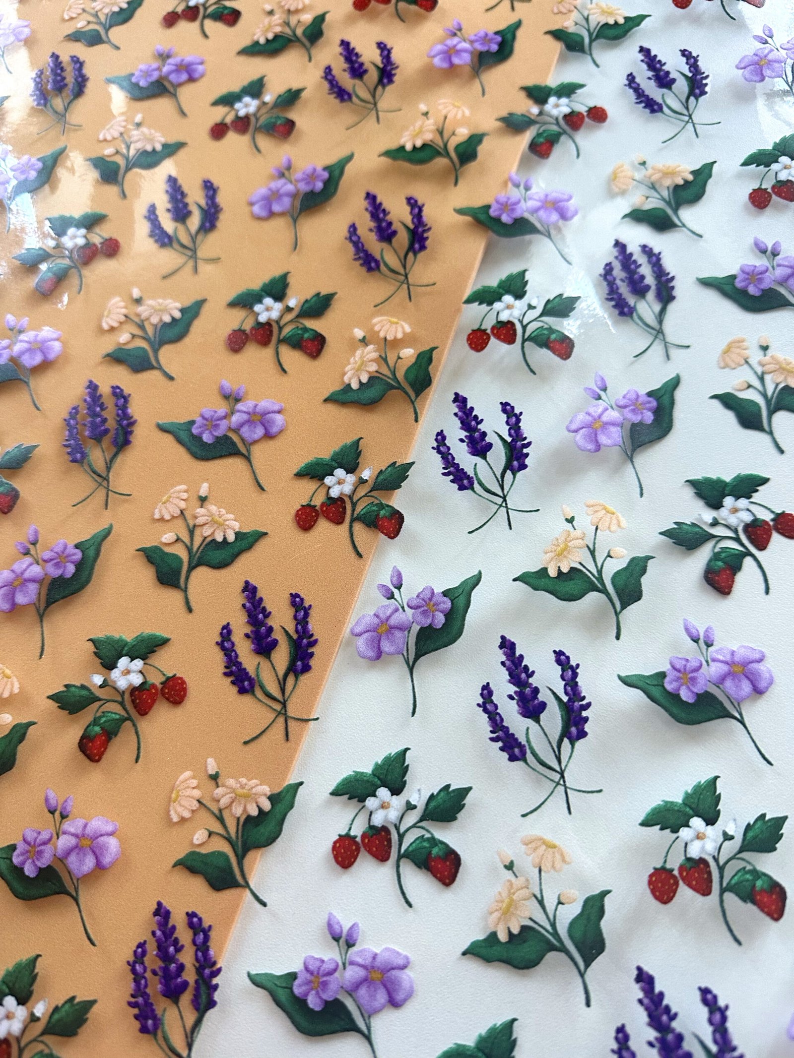 Plástico Estampado - Estampa Floral Vintage