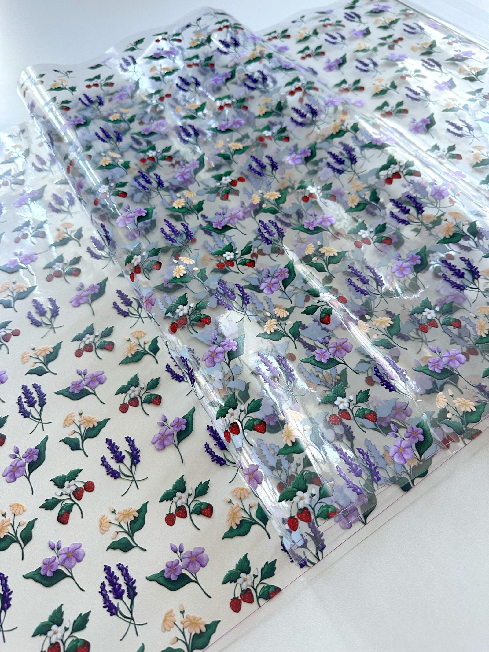 Plástico Estampado - Estampa Floral Vintage - Imagem 2