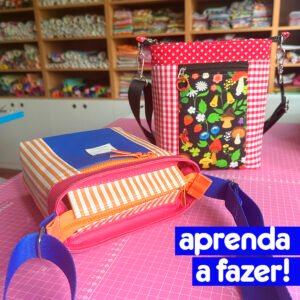Alternative view of Bolsa Celina + Necessaire Ceci (ESSE PROJETO PARTICIPA DA PROMOÇÃO CAIXA DOS SONHOS)
