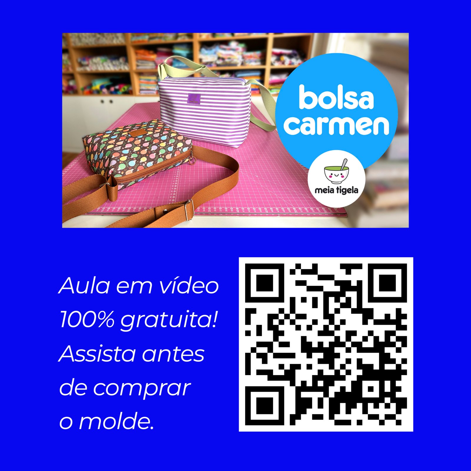 Bolsa Carmen - moldes em PDF (ESSE PROJETO PARTICIPA DA PROMOÇÃO CAIXA DOS SONHOS) - Imagem 3