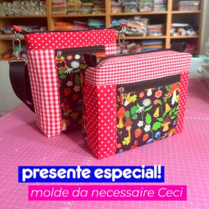 Bolsa Celina + Necessaire Ceci (ESSE PROJETO PARTICIPA DA PROMOÇÃO CAIXA DOS SONHOS)