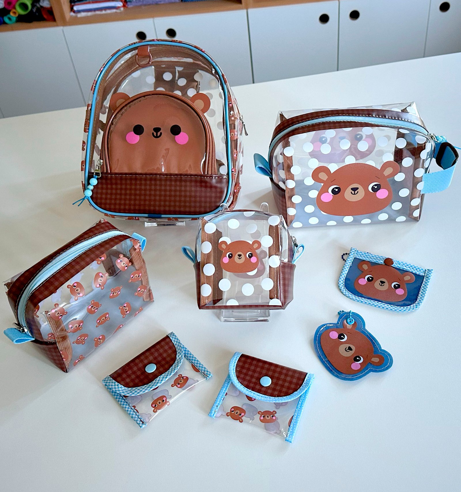 Plástico Estampado - Mochila Mini - Estampa Ursinho - Imagem 9