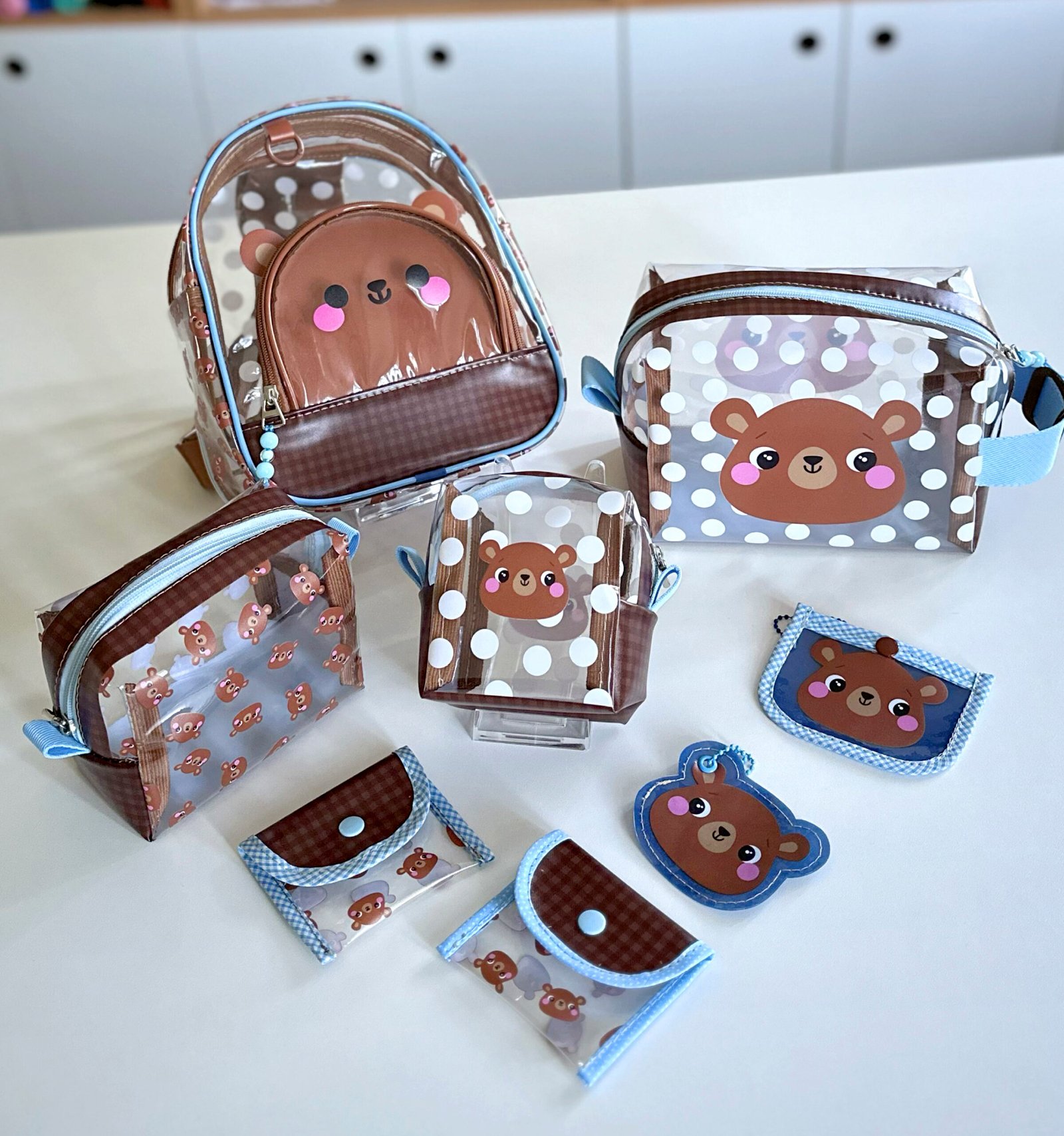 Plástico Estampado - Mochila Mini - Estampa Ursinho - Imagem 7