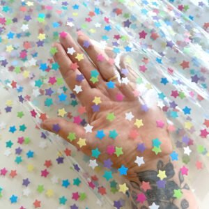 Plástico Estampado - Coleção Confete - Estrelas