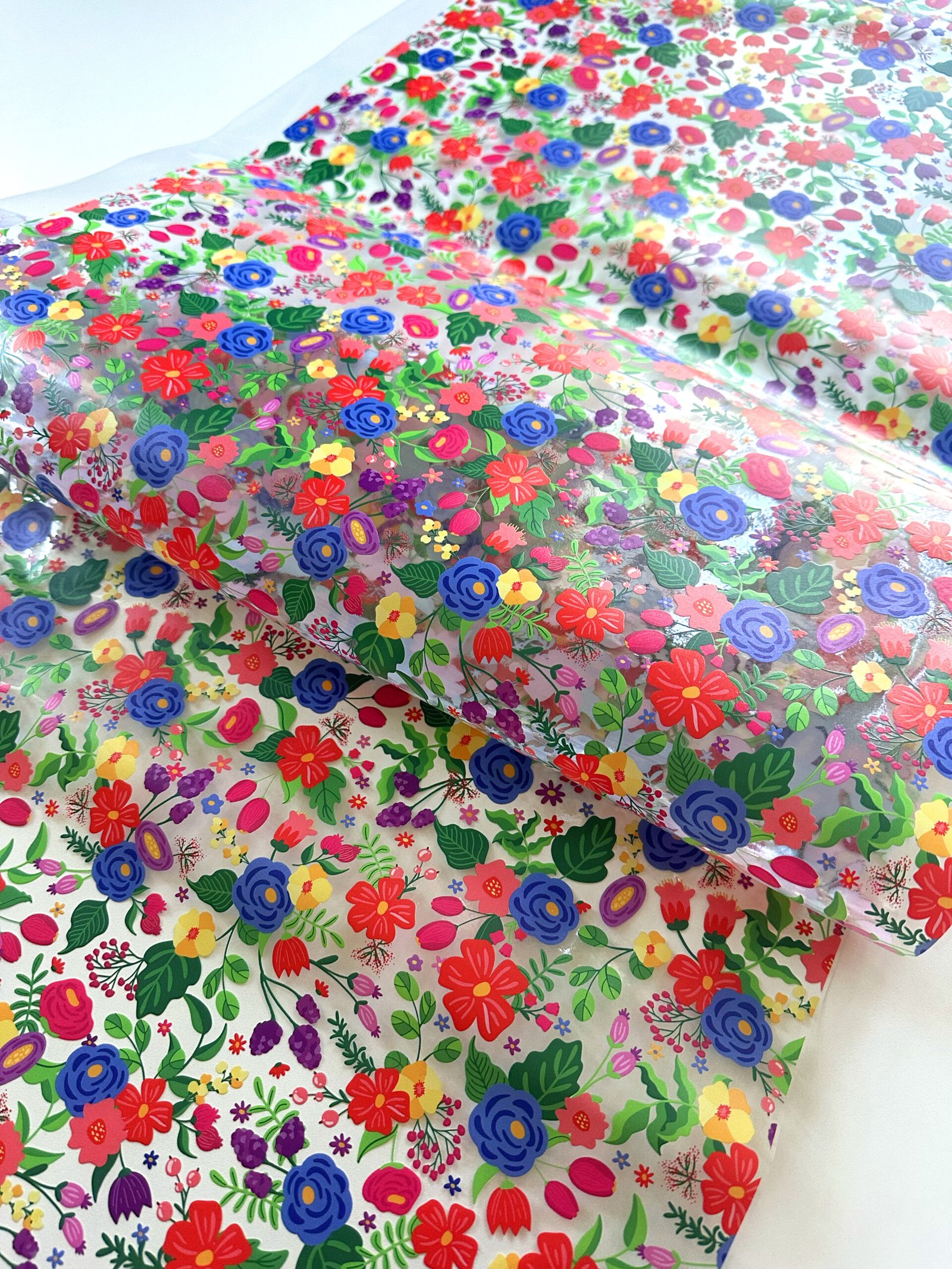 Plástico Estampado - Estampa Floral Colorido - Imagem 5