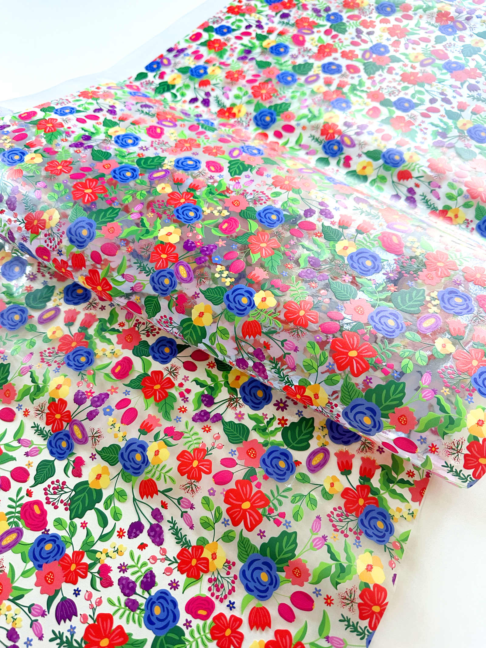 Plástico Estampado - Estampa Floral Colorido - Imagem 4