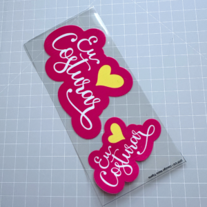 Cartela de Adesivos DTF - Eu amo Costurar