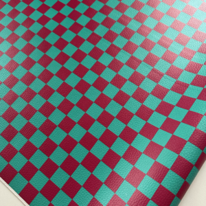 Sintético Doll - Coleção PRISMA - Quadriculado Pink com turquesa
