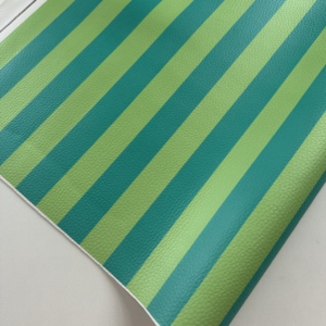 Sintético Doll - Coleção PRISMA - Listras verde cítrico com turquesa