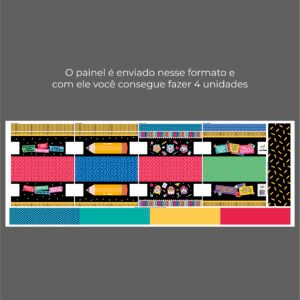 Painel Estojo DUPLO - modelo dia dos professores (rende 4 unidades) - Imagem 10