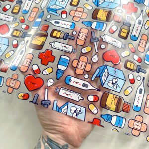 Plástico Estampado - Farmácia / medicina