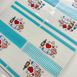 Plástico Estampado - Painel Necessaire Farmacinha MINI