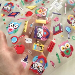 Plástico Estampado - Corujas professoras