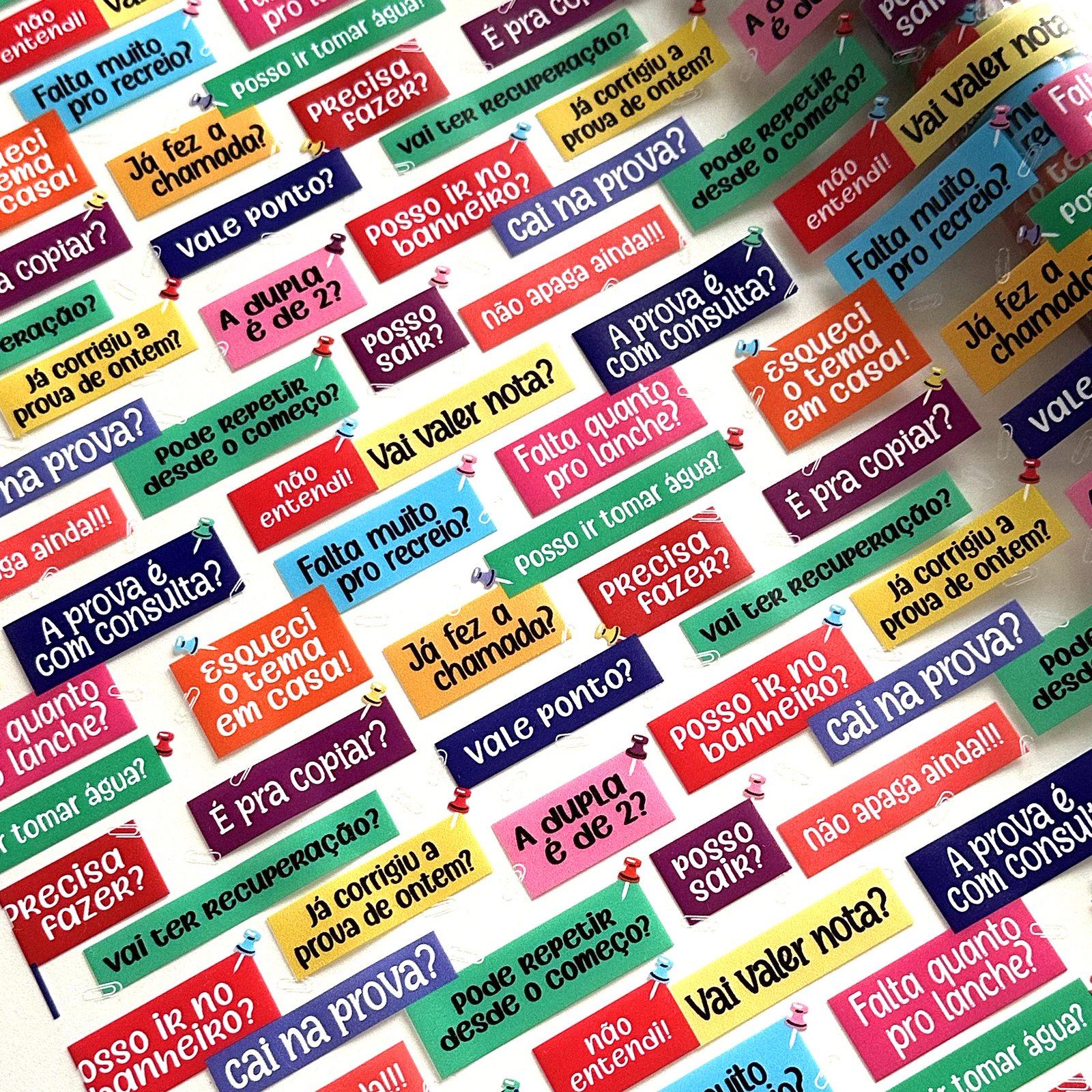 Plástico Estampado - Frases clássicas dos alunos - Imagem 5