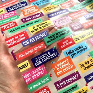 Plástico Estampado - Frases clássicas dos alunos