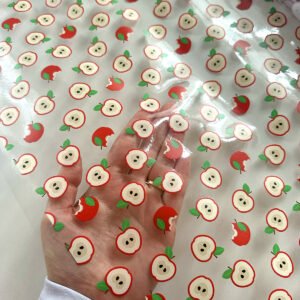 Plástico Estampado - Maçãs