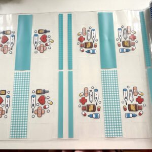 Plástico Estampado - Painel Necessaire Farmacinha MINI - Imagem 3