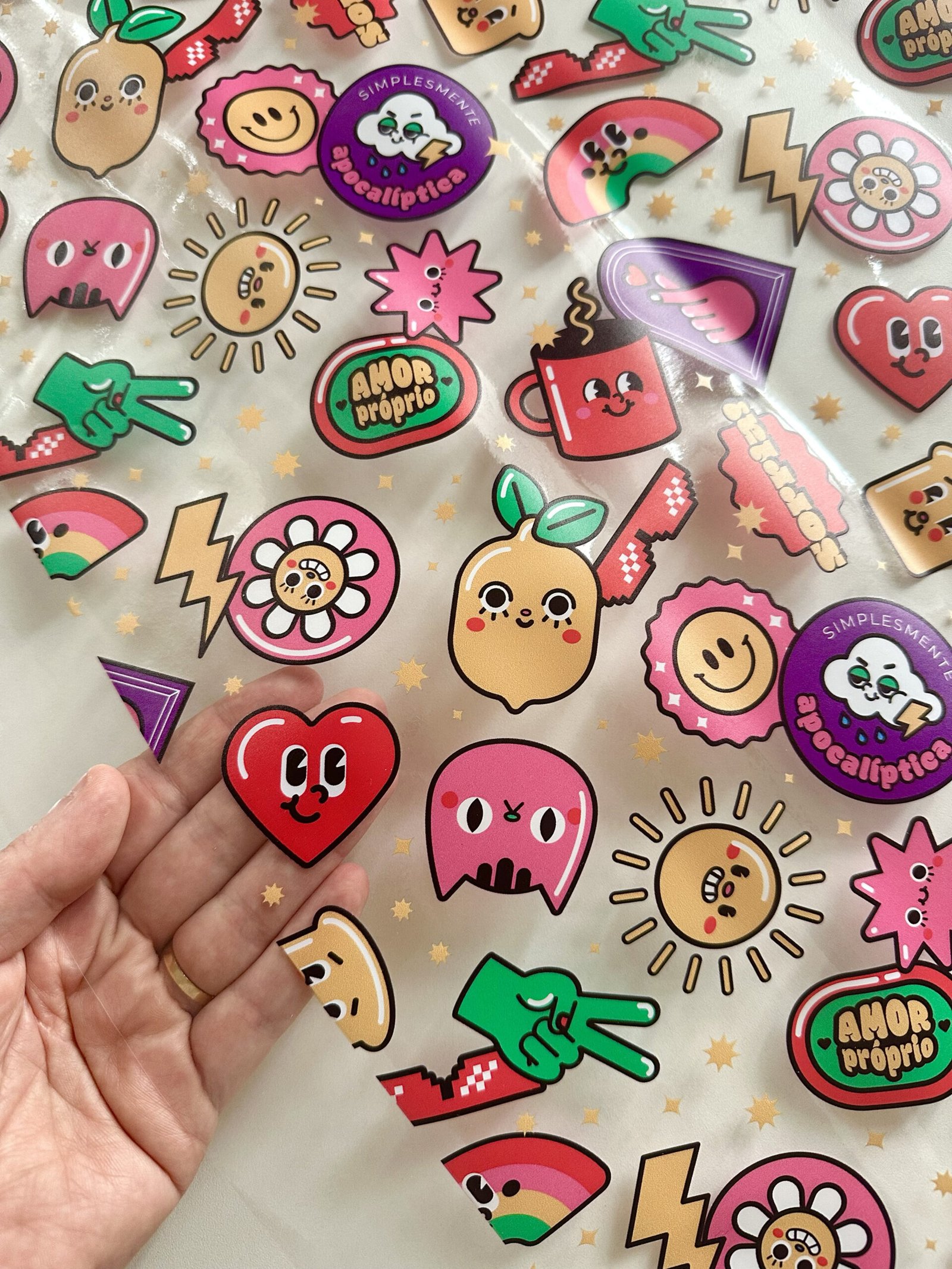 Plástico Estampado - Stickers