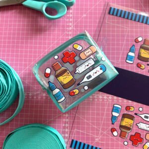 Plástico Estampado - Painel Necessaire MINI Cachorrinhos - Imagem 11
