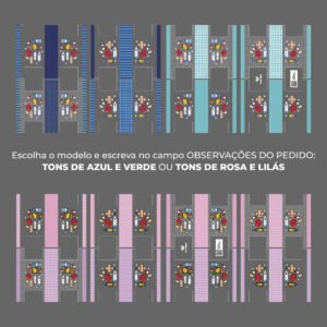 Plástico Estampado - Painel Necessaire Farmacinha MINI - Imagem 9