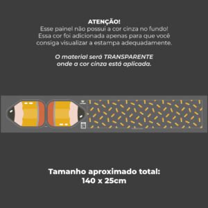 Painel Bolsa - estampa e formato de LÁPIS - Imagem 4