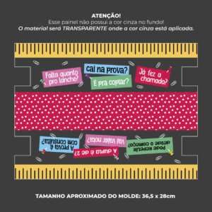 Painel Estojo Palito (rende 6 unidades) - estampa DIA DOS PROFESSORES - Imagem 17