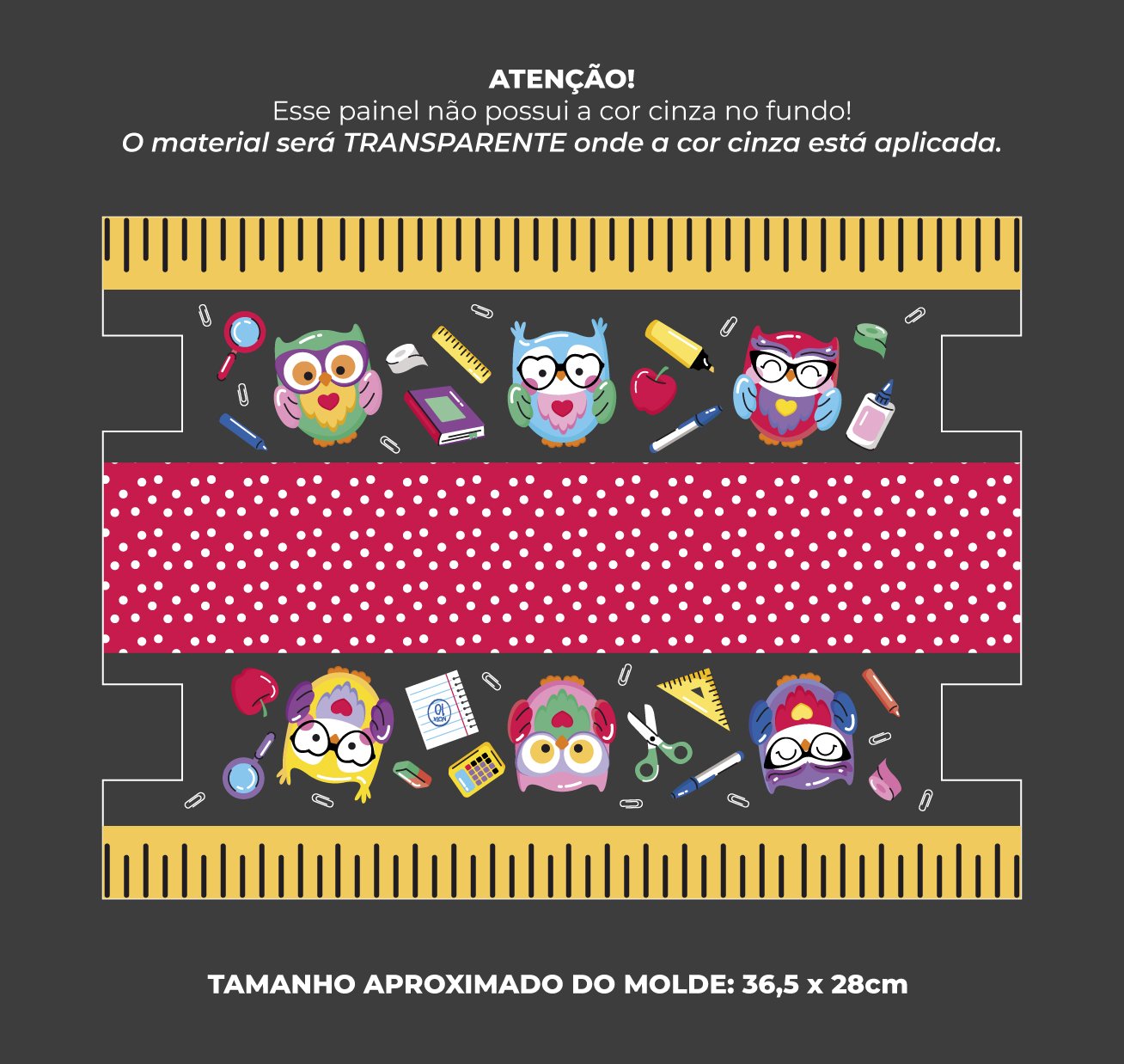 Painel Estojo Palito (rende 6 unidades) - estampa DIA DOS PROFESSORES - Imagem 18
