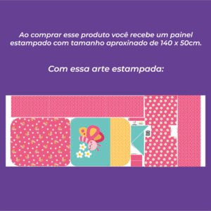 Mochila Grande - painel estampado BORBOLETA - Imagem 3