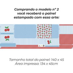 Pasta Organizadora tamanho A5 - PAINEL ESTAMPADO - CEREJA - Imagem 6