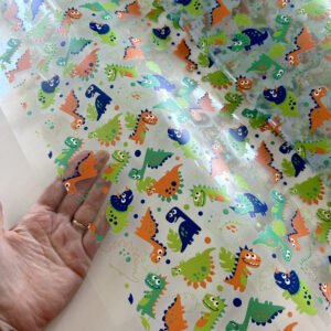 Plástico Estampado - Dinossauros