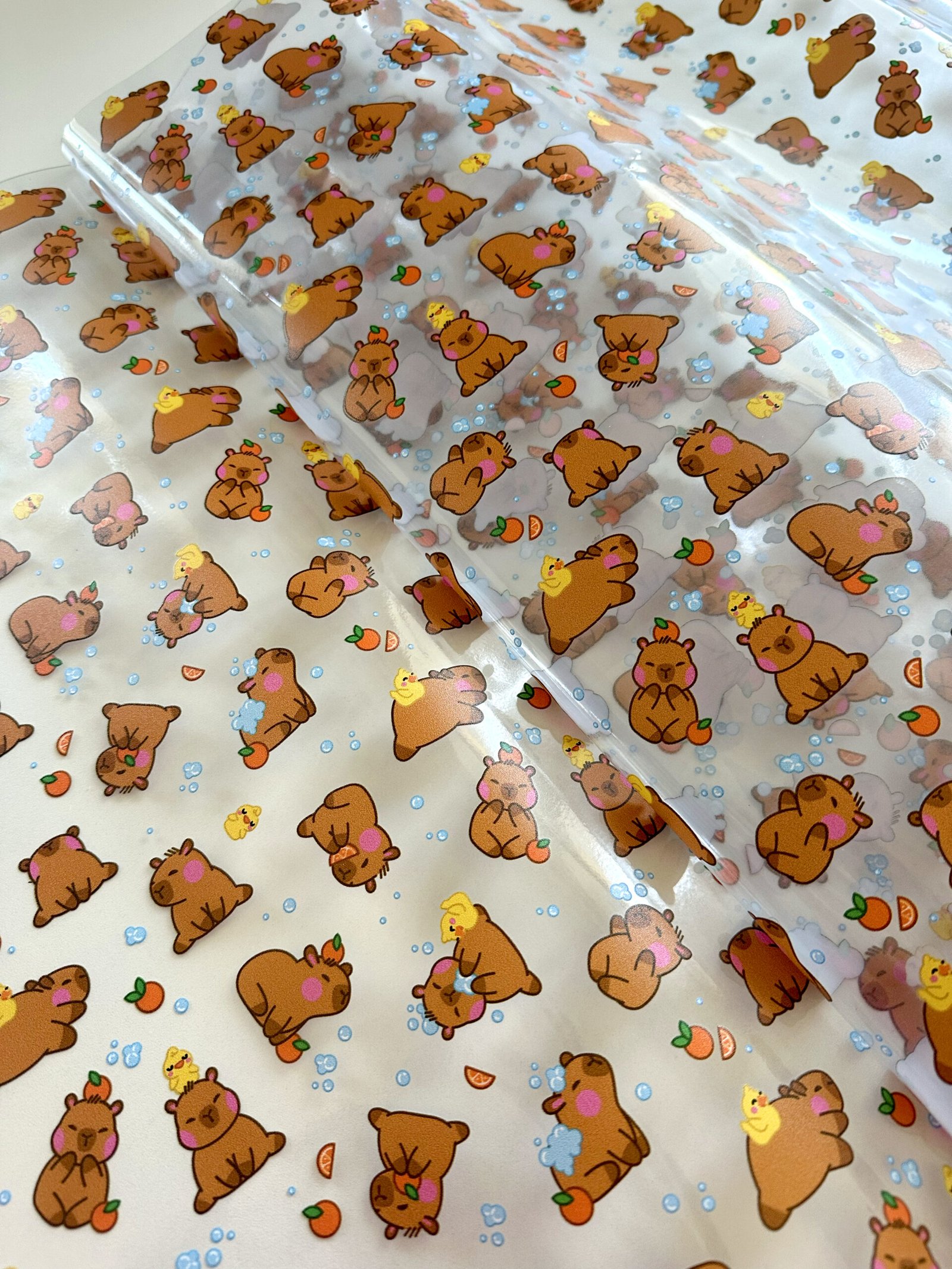 Plástico Estampado - Capivaras - Imagem 4