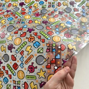 Plástico Estampado - Arcade (video game pixelado)