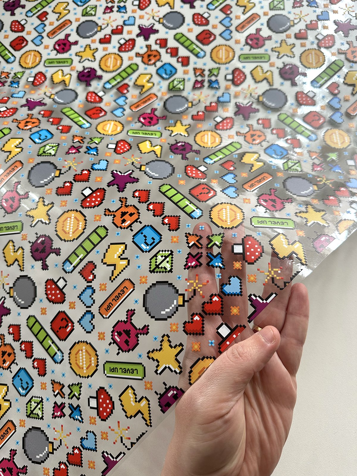 Plástico Estampado - Arcade (video game pixelado)