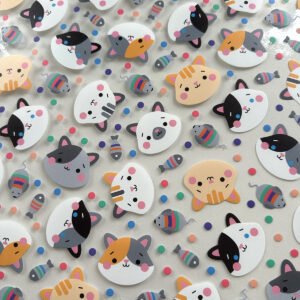 Plástico Estampado - Gatinhos