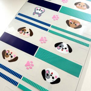 Plástico Estampado - Painel Necessaire MINI Cachorrinhos - Imagem 16