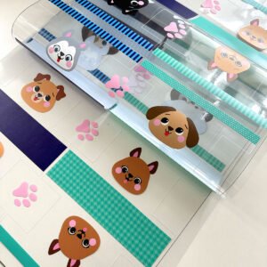 Plástico Estampado - Painel Necessaire MINI Cachorrinhos - Imagem 3