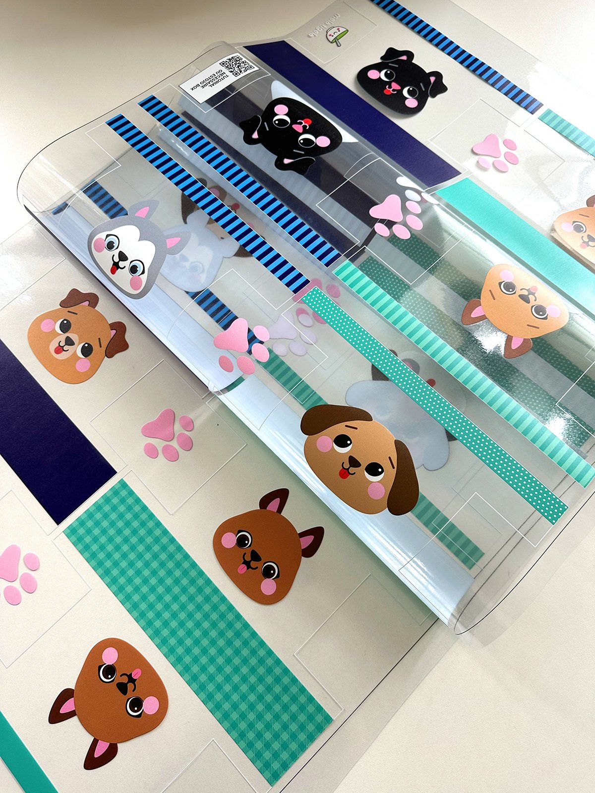 Plástico Estampado - Painel Necessaire MINI Cachorrinhos - Imagem 17