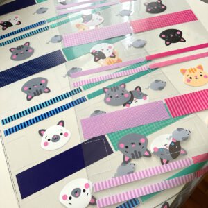 Alternative view of Plástico Estampado - Painel Necessaire MINI Gatinhos