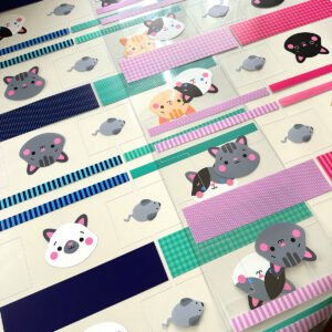 Plástico Estampado - Painel Necessaire MINI Gatinhos - Imagem 20