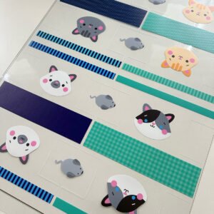Plástico Estampado - Painel Necessaire MINI Gatinhos - Imagem 19